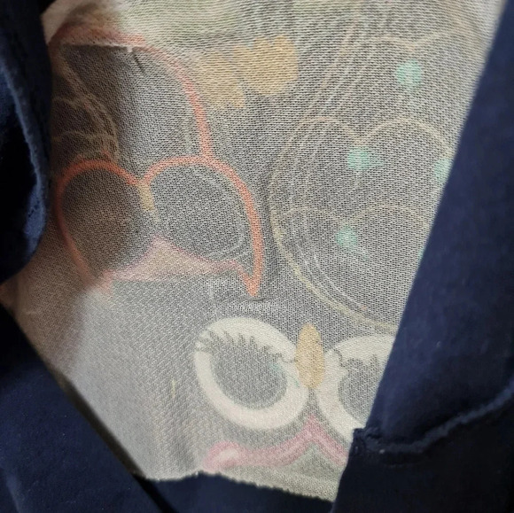 Rare Editions Girl's Owl Top Size 5 Blue - Picture 5 of 6